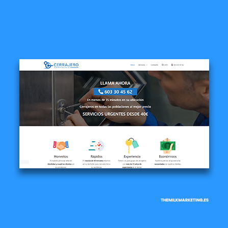diseño web cerrajero24horas